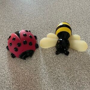 Bath & Body Works VINTAGE Ladybug and Bee hand soap pump covers